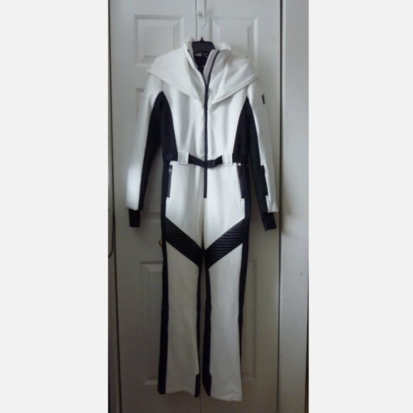 Mackage Elle Snow Fill Jumpsuit in Off White/Black - Picture 7 of 16